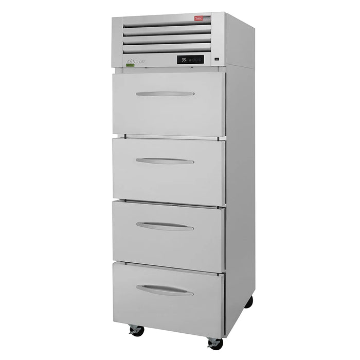 Turbo Air PRO-26R-D4-N, 28 3/4" One Section Reach In Refrigerator - (4) Solid Drawers, 115v - Donut-Supplies.Com