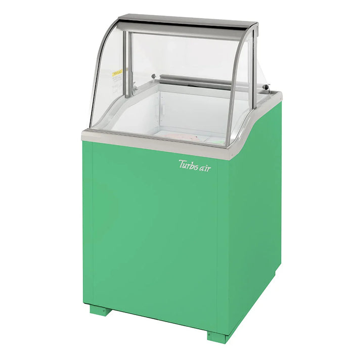 Turbo Air TIDC-26G-N 26" Stand Alone Ice Cream Freezer w/ 4 Tub Capacity - Green, 115v - Donut-Supplies.Com