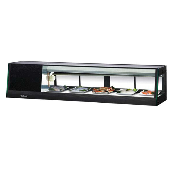 Turbo Air SAS-60L-N 60" Straight Glass Refrigerated Food/Sushi Case - Left Side Compressor - Donut-Supplies.Com