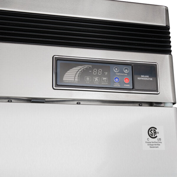 Turbo Air TSR-23SD-N6 Super Deluxe 27" Bottom Mounted Solid Door Reach-In Refrigerator with LED Lighting - Donut-Supplies.Com