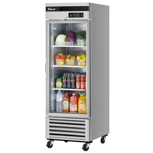 Turbo Air TSR-23GSD-N6 Super Deluxe 27" Bottom Mounted Glass Door Reach-In Refrigerator with LED Lighting - Donut-Supplies.Com