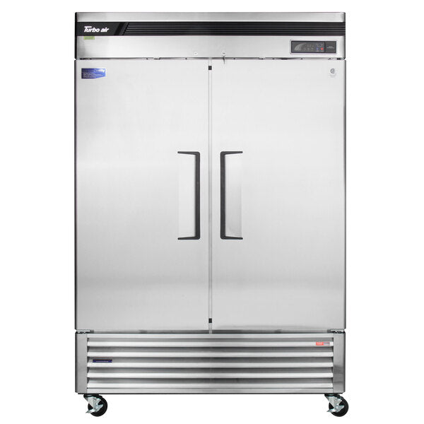 Turbo Air TSR-49SD-N6 Super Deluxe 54" Bottom Mounted Solid Door Reach-In Refrigerator with LED Lighting - Donut-Supplies.Com