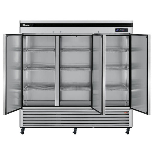 Turbo Air TSR-72SD-N Super Deluxe 82" Bottom Mounted Solid Door Reach-In Refrigerator with LED Lighting - Donut-Supplies.Com