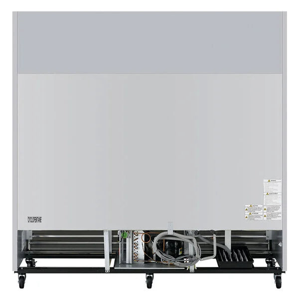 Turbo Air TSR-72SD-N Super Deluxe 82" Bottom Mounted Solid Door Reach-In Refrigerator with LED Lighting - Donut-Supplies.Com