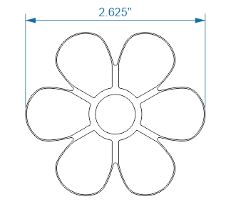 Flower 2 row Cutter - Donut-Supplies.Com