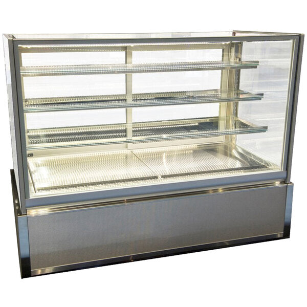 Federal Industries (ITD6034-B18)-Non-Refrigerated- 60" x 52"(H) Full Service Case w/Straight Glass 120V - Donut-Supplies.Com