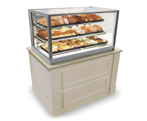 Federal Industries (ITD4834)-Non-Refrigerated- 48" x 34"(H) Counter Case w/Straight Glass 120V - Donut-Supplies.Com