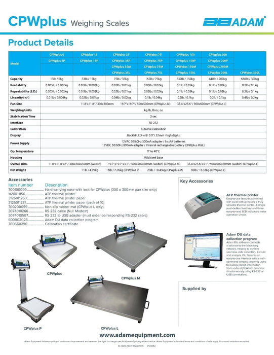 CPWplus 150 Bench Scale - Donut-Supplies.Com