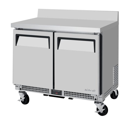 Turbo Air MWR-34S-N6 M3 Series 34" Shallow Depth Undercounter Worktop Refrigerator w/ (2) Section, 2 Solid Door - Donut-Supplies.Com