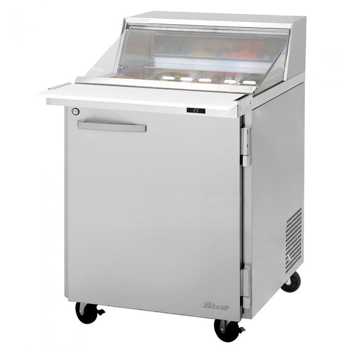 Turbo Air PST-28-12-N-CL 27 1/2" PRO Series Mega Top Sandwich/Salad Prep Table w/ Refrigerated Base - Donut-Equipment.com