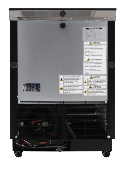 Turbo Air TBC-24SB-GF-N6 25" Black Laminate Exterior, Glass Froster - Donut-Supplies.Com