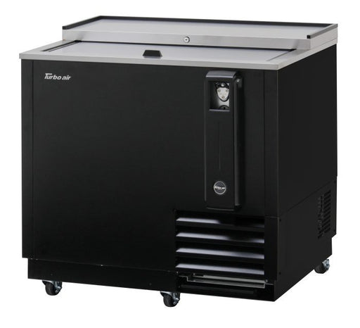 Turbo Air TBC-36SB-N6 36" Super Deluxe Black Exterior Bottle Cooler - Donut-Supplies.Com