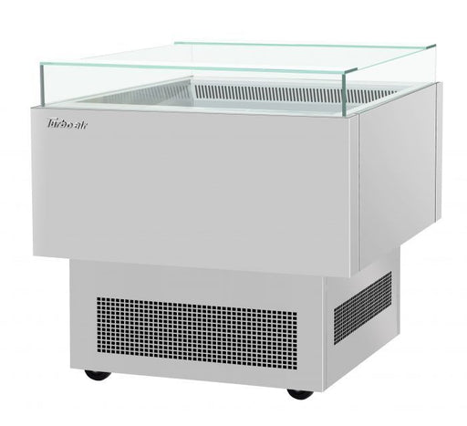 Turbo Air TOS-30PN-S 30" Stainless Steel Horizontal Open Display Merchandiser / Air Curtain Sandwich and Cheese Display Case – 1 Level, 115v - Donut-Supplies.Com