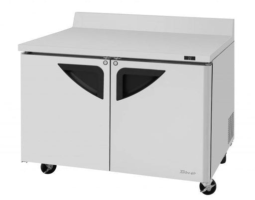 Turbo Air TWR-48SD-N 48 1/4" Super Deluxe Worktop Refrigerator w/ (2) Sections, 2 Solid Doors - Donut-Supplies.Com