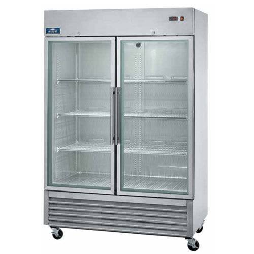 Arctic Air AGR49 54" Two Section Glass Door Reach-In Refrigerator - Donut-Supplies.Com
