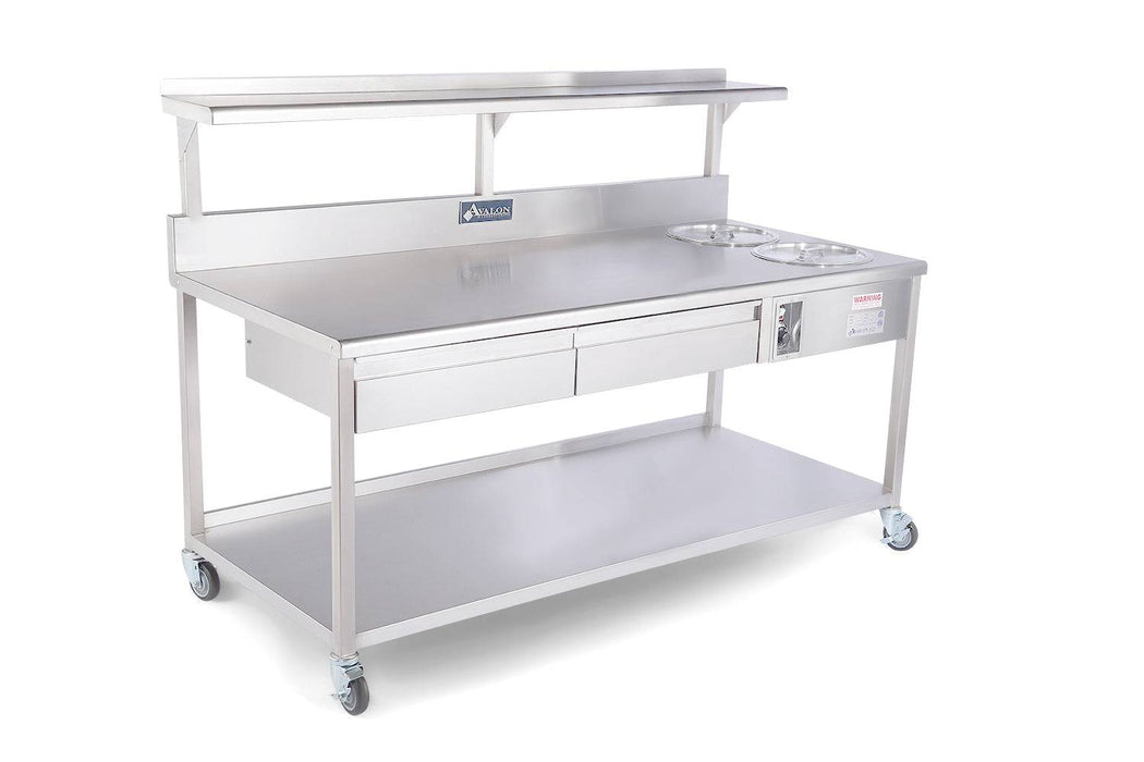 Avalon Donut Finishing / Sugaring Table AFT-84-4-2 - Donut-Supplies.Com