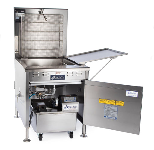 Avalon (ADF24-E) 24" X 24" Donut Fryer, Electric (1 phase), Left Side Drain Board - Donut-Supplies.Com