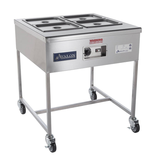 Avalon (HI24-4-S) Hot Icing Station Stainless Steel Icing Station with (4) 8-quart Icing Pans - Donut-Supplies.Com