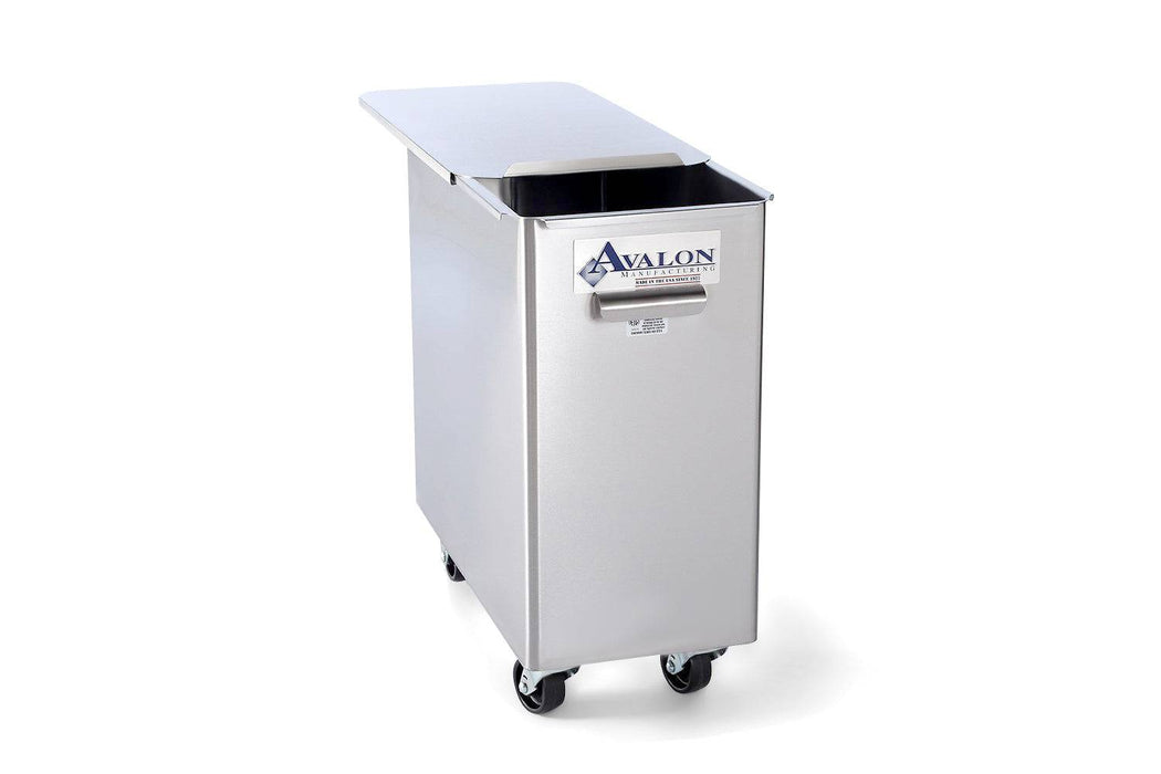 Avalon Stainless Steel Ingredient Bin with a Center Divider (AIB150D) - Donut-Supplies.Com