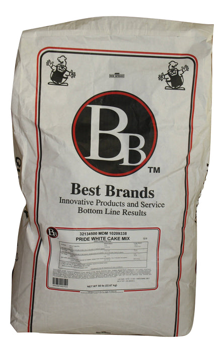 Best Brands Pride, White Sheet Cake Mix- 50 bag pallet- 5% off - Donut-Supplies.Com