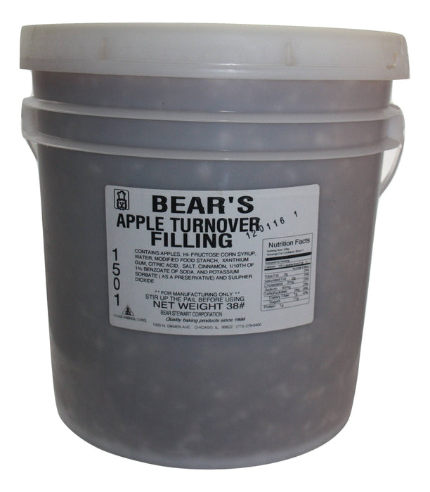 Bear Stewart Premium Apple Turnover Filling- 38 pound pail - Donut-Supplies.Com