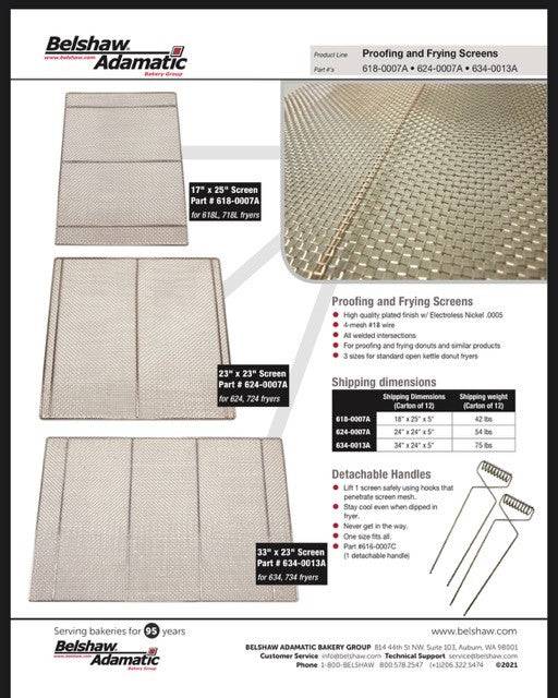 Belshaw 17 x 25 inches Fry Screen (43 x 64 cm). for proofing and frying. - Donut-Supplies.Com