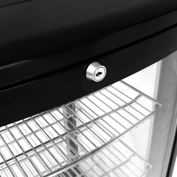 Turbo Air CRT-77-1R-N 17" Diamond Series Glass Sided Countertop Display Refrigerator – One Section, Rear Access, LED Lighting, 115v - Donut-Supplies.Com