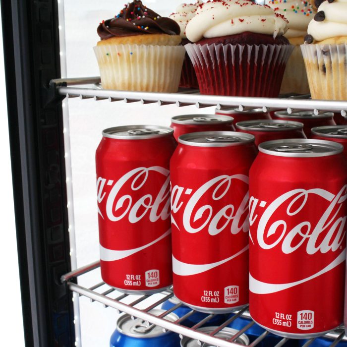 Turbo Air CRT-77-1R-N 17" Diamond Series Glass Sided Countertop Display Refrigerator – One Section, Rear Access, LED Lighting, 115v - Donut-Supplies.Com