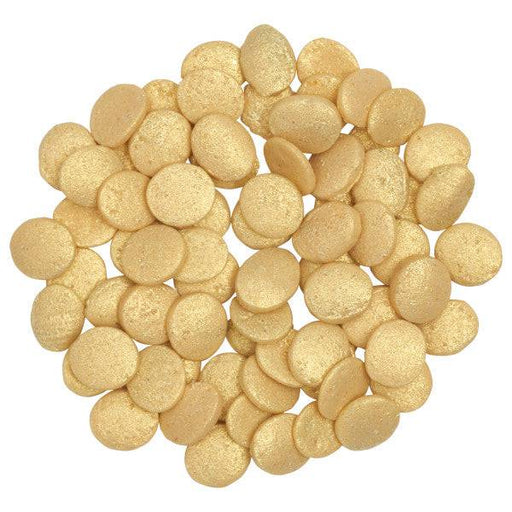 Gold Confetti Quins Sprinkles 19.5 oz - Donut-Supplies.Com