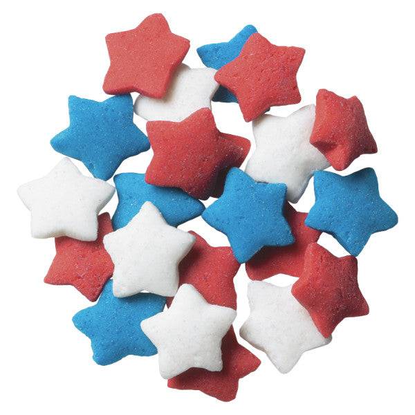 Patriotic Star Quins Sprinkles 16.5 oz - Donut-Supplies.Com