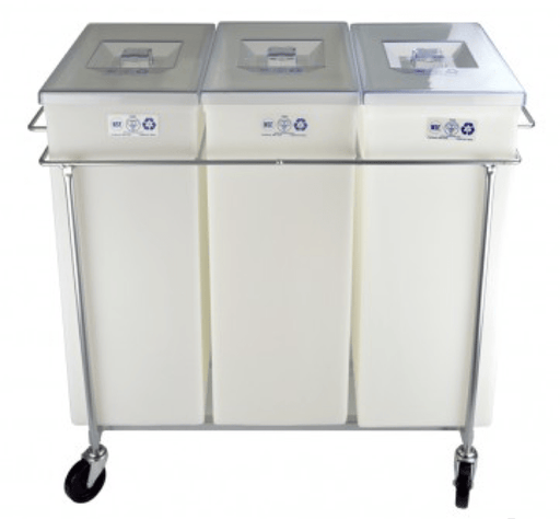 Faribo Ingredient 3 Bin Cart W/Frame and Covers - Donut-Supplies.Com