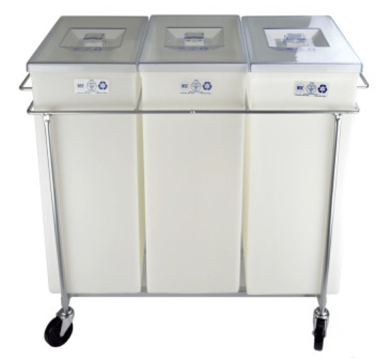 Faribo Ingredient 3 Bin Cart W/Frame and Covers - Donut-Supplies.Com