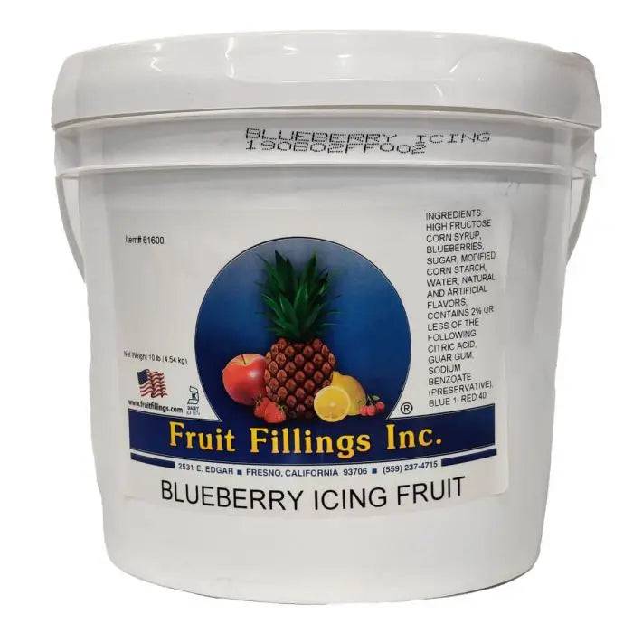 Blueberry Icing Fruit made by Fruit Fillings Inc. 10 pounds - Donut-Supplies.Com