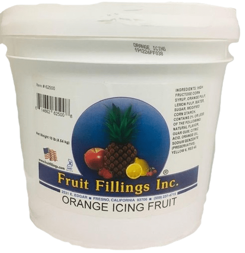 Orange Icing Fruit by Fruit Filling Inc. (Organic) - Donut-Supplies.Com