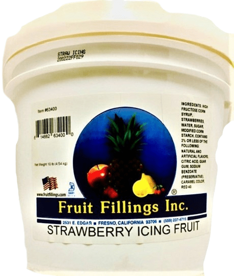 Strawberry Icing Fruit by Fruit Filling Inc. (Organic) 10# - Donut-Supplies.Com