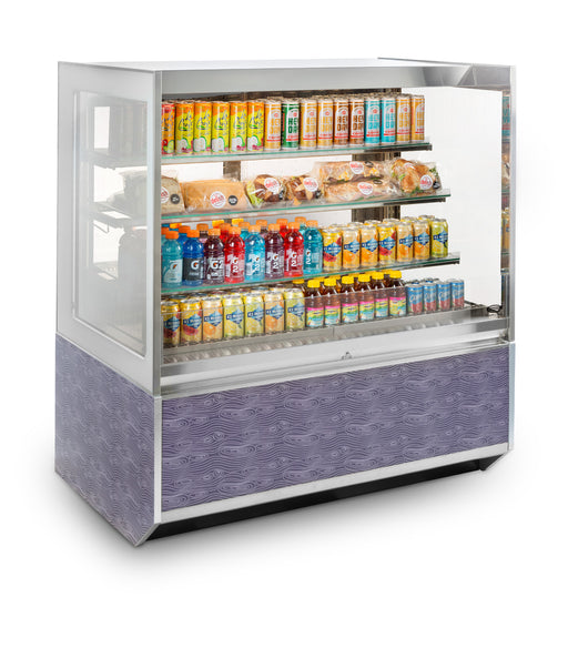 Federal Industries (ITRSS6034-B18)-Italian Series Refrigerated- 60" x 52"(H) Self Service Open Air Case w/ Two Shelves 208-240V - Donut-Supplies.Com