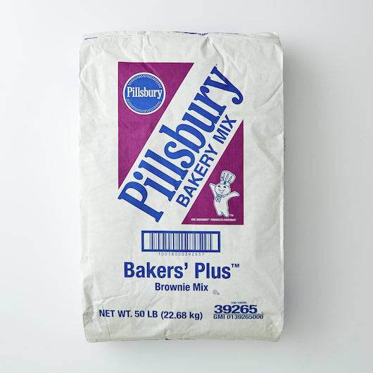 Pillsbury Bakers' Plus Brownie Mix 50 lb - Donut-Supplies.Com