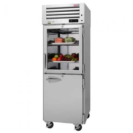 Turbo Air PRO-26R-GSH-N Pro Series 29" Glass / Solid Half Door Reach In Refrigerator - Donut-Supplies.Com