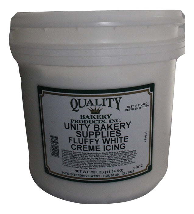 Quality Unity Fluffy White Crèm'e Icing / Filling Ready To Use Cake, Cupcake Icing or fluff filling for donuts - Donut-Supplies.Com