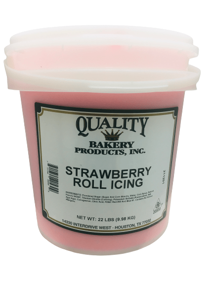 Quality Strawberry Roll and Pastry Icing 22 Pounds Ready To Use - Donut-Supplies.Com