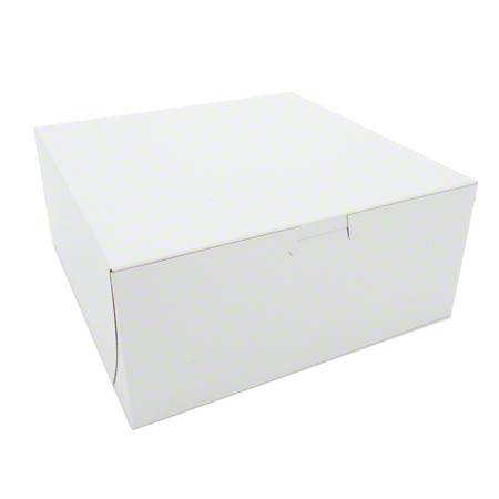9X9X4 Lock Corner Bakery Box (200) count - Donut-Supplies.Com