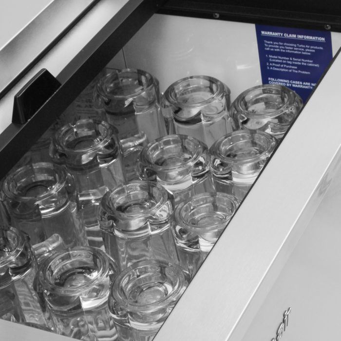 Turbo Air TBC-24SD-GF-N6 25" Stainless Steel Glass Froster - Donut-Supplies.Com