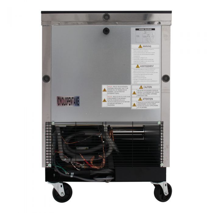 Turbo Air TBC-24SD-N6 24" Super Deluxe Stainless Steel Bottle or Can Cooler - Donut-Supplies.Com