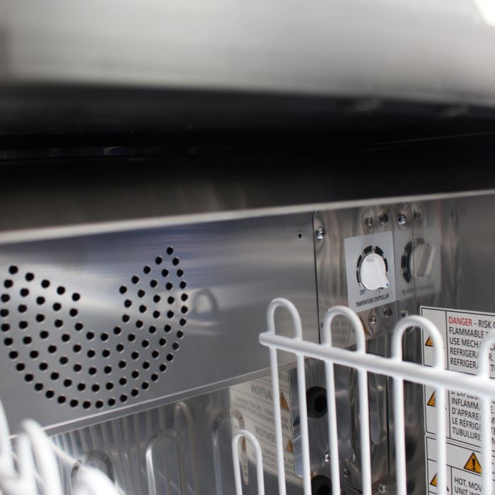 Turbo Air TBC-50SB-N6 50" Super Deluxe Black Exterior Bottle Cooler 2 Lids - Donut-Supplies.Com