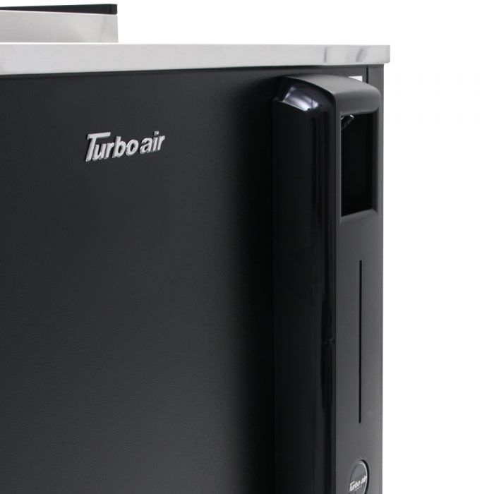 Turbo Air TBC-36SB-N6 36" Super Deluxe Black Exterior Bottle Cooler - Donut-Supplies.Com