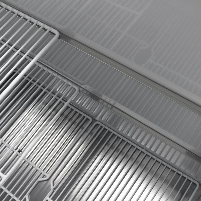 Turbo Air TBC-50SB-GF-N 50" 2-Section Glass Chiller – 140 Mug Capacity, Black, 115v - Donut-Supplies.Com