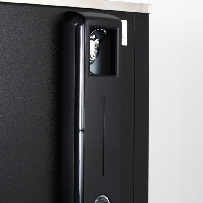 Turbo Air TBC-36SB-N6 36" Super Deluxe Black Exterior Bottle Cooler - Donut-Supplies.Com