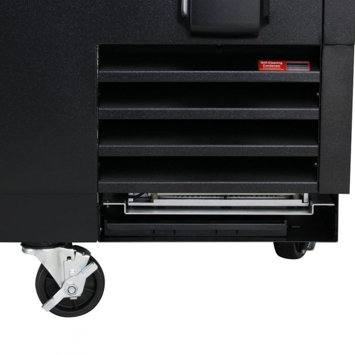 Turbo Air TBC-36SB-N6 36" Super Deluxe Black Exterior Bottle Cooler - Donut-Supplies.Com