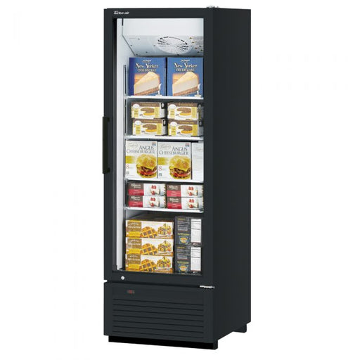 Turbo Air TGF-23SDHB-N 27" Black Super Deluxe One Section Glass Door Display Freezer – Hinged Door, LED Lighting, 115v - Donut-Supplies.Com