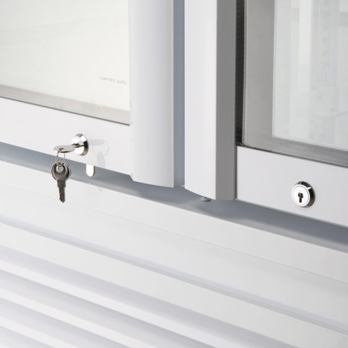 Turbo Air TGM-72SD-N 78" White Super Deluxe Glass Door Refrigerator – Three Swing Doors, LED Lighting, 115v - Donut-Supplies.Com